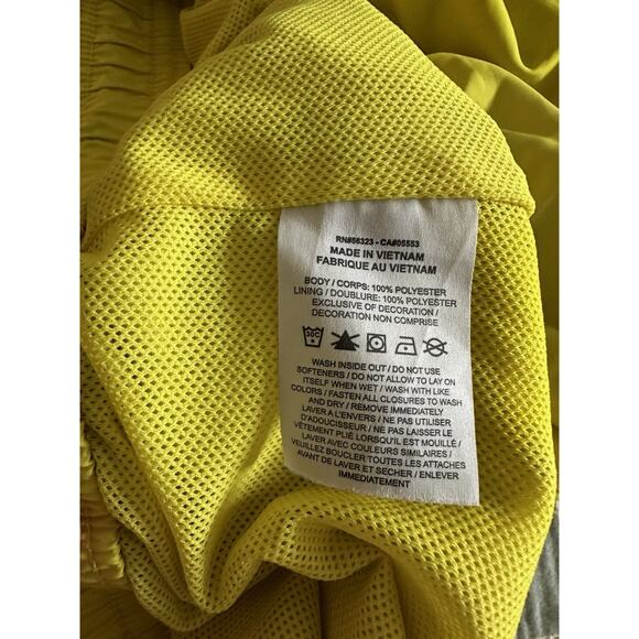 Nike Lined Athletic Elastic Drawstring Shorts 6" Inseam Highlighter Yellow Large - Picture 5 of 6
